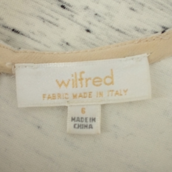 Aritzia Wilfred Paradox Heather White Black Mini Skater Dress Pleated 6 - Picture 6 of 13